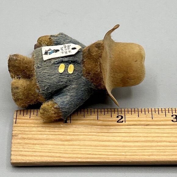 Paddington Bear‎ 2 1/2”Flocked vintage - Picture 9 of 10